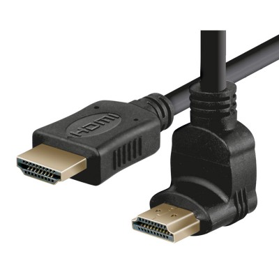 Conexión HDMI macho recto - macho acodado derecho, 2.0m - WIR812