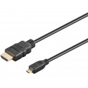 Conexión HDMI macho a Micro HDMI Macho, HI-SPEED, 1.0m - WIR458