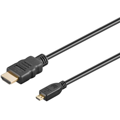 Conexión HDMI macho a Micro HDMI Macho, HI-SPEED, 1.0m - WIR458
