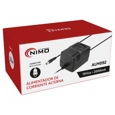 Alimentador Corriente Alterna 16Vca/2000mA 220Vca - ALM092