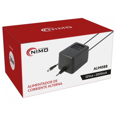 Alimentador corriente alterna 12Vca/2000mA 220Vca - ALM088
