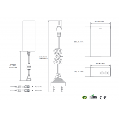 Alimentador Regulable Universal 12..24Vcc/39W - ALM071