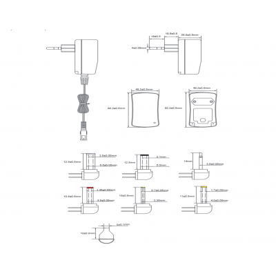 Alimentador Regulable Manual 3..12Vcc/18W - ALM001