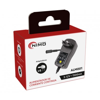 Alimentador Regulable Manual 3..12Vcc/18W - ALM001