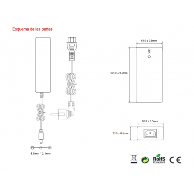 Alimentador Regulable Universal 12..24Vcc 120W - ALM266