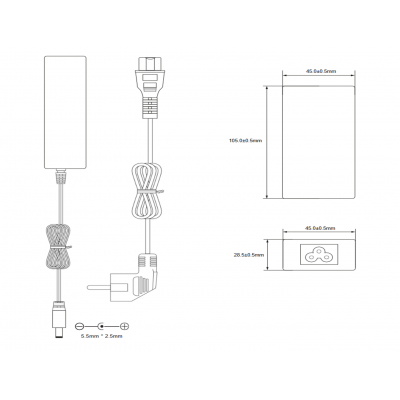 Alimentador Electrónico de sobremesa 12Vcc/3000mA - ALM409