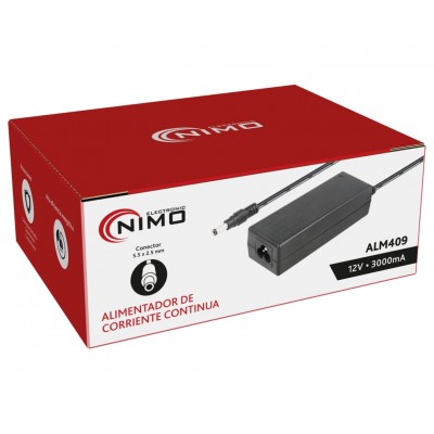 Alimentador Electrónico de sobremesa 12Vcc/3000mA - ALM409