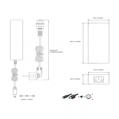 Alimentador 12VCC/10.0A Electrónico Universal - ALM040