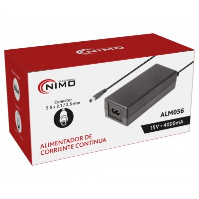 Alimentador 15VCC/4.0A Electrónico Universal - ALM056