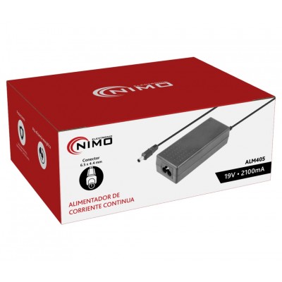 Alimentador Electrónico con Jack hueco 3 Pin 6.5x4.4x10mm y 19Vcc/2.1A - ALM405
