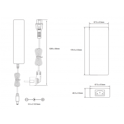 Alimentador 24VCC/5.0A Electrónico Universal - ALM058