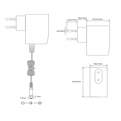 Alimentador Electrónico Universal 29VCC/500mA - ALM410