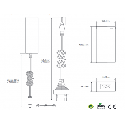 Alimentador Electrónico Universal 29VCC/1.0A - ALM273