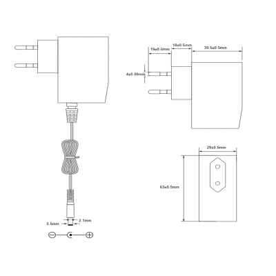 Alimentador Electrónico Universal 30VCC/500mA - ALM411