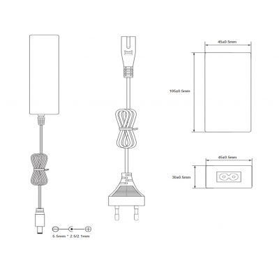 Alimentador Electrónico Universal 36VCC/1.0A - ALM271