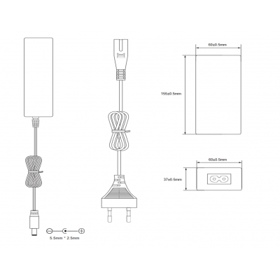 Alimentador Electrónico Universal 48VCC/2.0A - ALM270