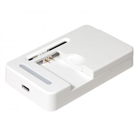 Cargador Universal para baterías de foto, video y teléfono de Ion-Litio - DFUC030
