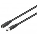 Conexión de Jack hueco 5.5x2.5mm Macho Hembra, 3M - WIR1907