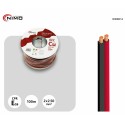 Cable altavoz Cobre Libre Oxígeno Rojo-Negro, 100m - WIR8014