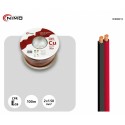 Cable altavoz Cobre Libre Oxígeno Rojo-Negro, 100m - WIR8013
