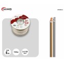 Cable altavoz Cobre Libre Oxígeno Transparente polarizado, 100m - WIR8024
