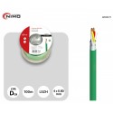 Rollo de Cable tipo BUS/KNX blindado LSZH, Cobre 4 hilos 100M - WIR9171