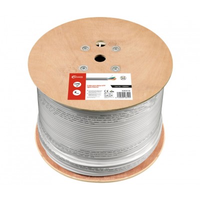 Cable para Datos Cat.5e UTP rígido interior AWG24 1000m Carrete de Madera - WIR9110