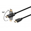 Conexión HDMI 2.0b 4K Hi-Speed macho - macho giro 180º - WIR820