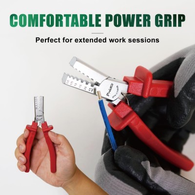PK-CT005B - Crimpadora de punteras para cables eléctricos de Proskit