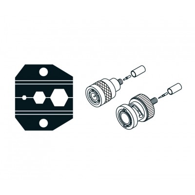 1PK-3003D8 Boca para crimpado RG174, RG58, BNC, TN.. de Proskit