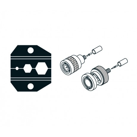 1PK-3003D8 Boca para crimpado RG174, RG58, BNC, TN.. de Proskit