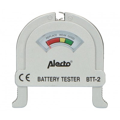 Comprobador de baterías AA, AAA, C, D y 9V BTT-2