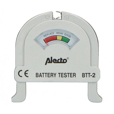 Comprobador de baterías AA, AAA, C, D y 9V BTT-2