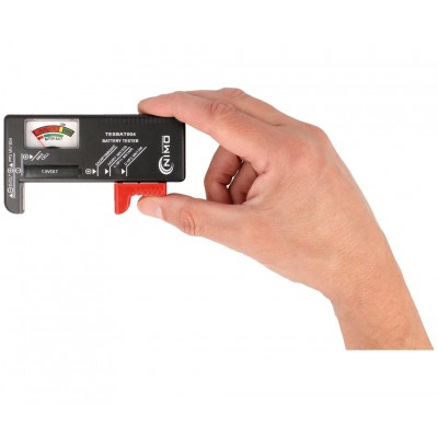 Comprobador universal para pilas y baterías de 1.5V y 9V TESBAT004