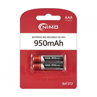 Batería recargable AAA 1,2V/950mAh NI-MH BAT272