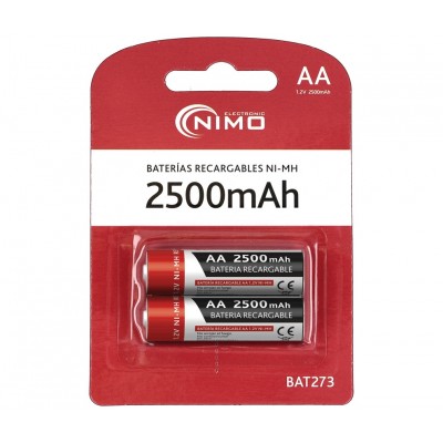 Batería recargable AA 1,2V/2500mAh NI-MH BAT273