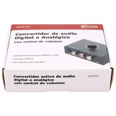 Convertidor de Audio Digital a Analógico con control volumen ACTV141