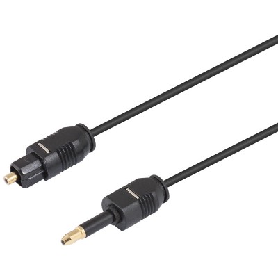 Conexión de Fibra Óptica Toslink 3.5mm a Mini toslink, 2.0m, macho a macho - WIR522