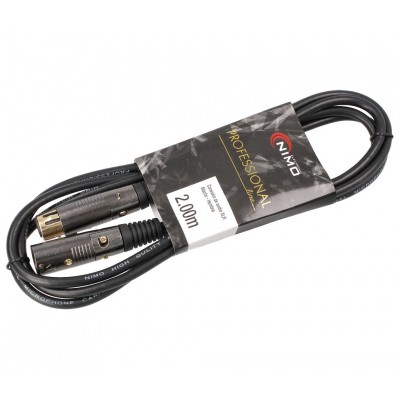 Conexión Audio XLR-Canon macho - hembra, 2.0m, Balanceado - WIR381