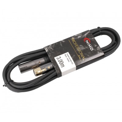 Conexión Audio XLR-Canon macho - hembra, 3.0m, Balanceado - WIR382