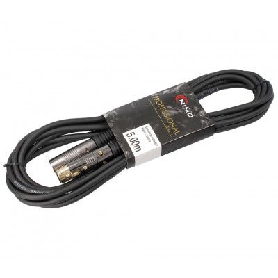 Conexión Audio XLR-Canon macho - hembra, 5.0m, Balanceado - WIR383