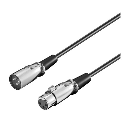 Conexión Audio XLR-Canon macho - hembra, 6.0m, Balanceado - WIR356