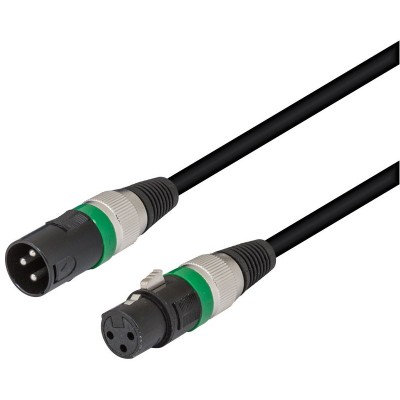 Conexión Audio XLR-Canon macho - hembra, 10.0m, simétrico, bajo ruido - WIR358