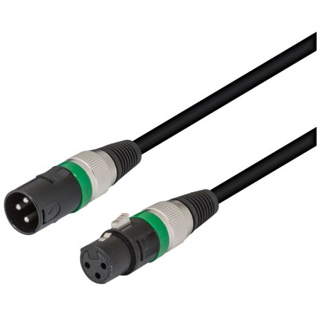 Conexión Audio XLR-Canon macho - hembra, 10.0m, simétrico, bajo ruido - WIR358