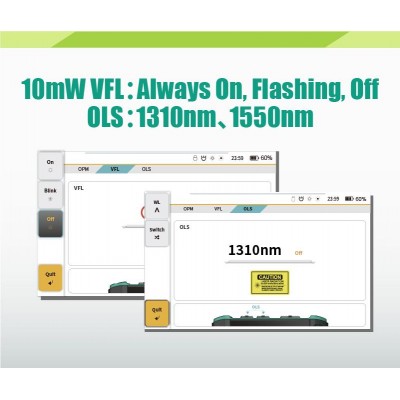 Analizador fibra óptica digital, OTDR, OPM, VFL y redes RJ45 de Proskit MT-7650