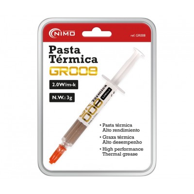Pasta de unión térmica dorada, Jeringa 3g - GR008
