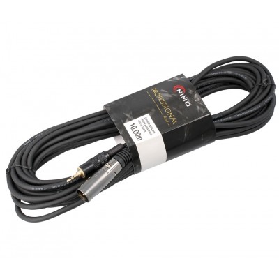 Conexión Profesional XLR-Canon macho a Jack macho 3,5mm estéreo 10.00m - WIR394