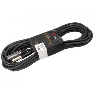 Conexión Profesional XLR-Canon macho a Jack macho estéreo 6,3mm 10,0m - WIR396