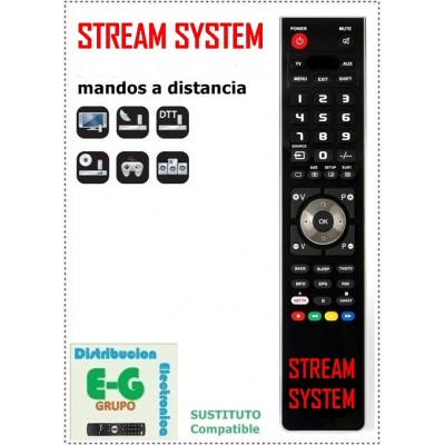 STREAM SYSTEM Mando a Distancia sustituto del original