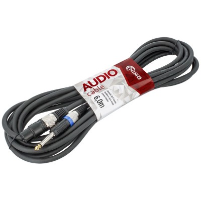 Conexión XLR-Canon hembra a Jack mono de 6,3mm macho de 6,00m - WIR360